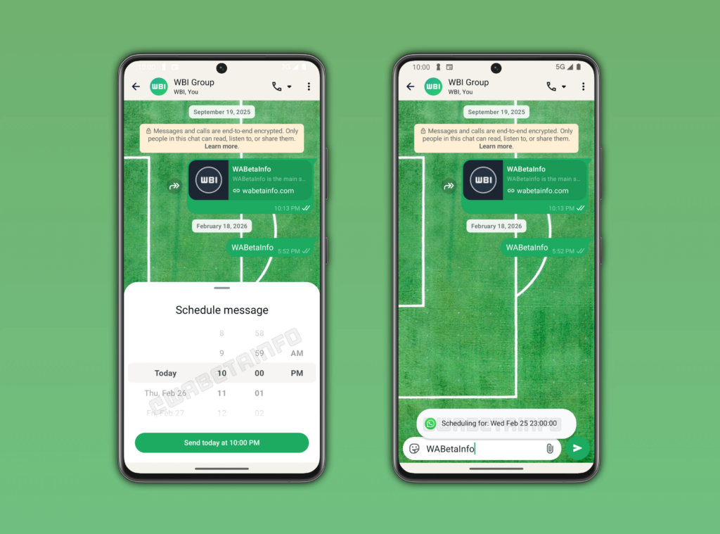 Agendamento nativo de mensagem no WhatsApp: opção de agendar envio dentro da conversa